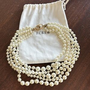 J. Crew multi strand pearl necklace